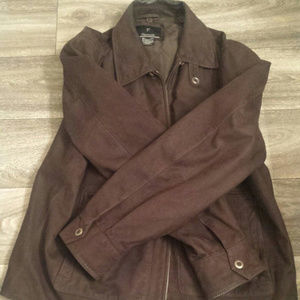 Faconnable Calfskin Leather Bomber Jacket XL